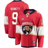Florida Panthers Sam Bennett 9 Home 2023 Stanley Cup Playoffs Breakaway Men Jersey - Red - Robokeg