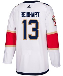 Florida Panthers Sam Reinhart 13 Away 2023 Stanley Cup Final Breakaway Men Jersey - White - Robokeg