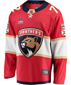 Florida Panthers Sergei Bobrovsky 72 Home 2023 Stanley Cup Playoffs Breakaway Men Jersey - Red - Robokeg