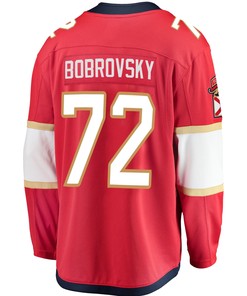 Florida Panthers Sergei Bobrovsky 72 Home 2023 Stanley Cup Playoffs Breakaway Men Jersey - Red - Robokeg
