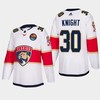 Florida Panthers Spencer Knight 30 2023 All-Star Patch Away White Jersey - Robokeg