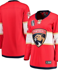 Florida Panthers Women's 2023 Stanley Cup Final Home Breakaway Jersey - Red - Robokeg
