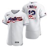 Francisco Lindor #12 2020 Mlb American Flag White Jersey - Robokeg
