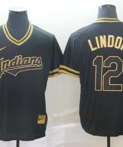 Francisco Lindor 12 2020 Mlb Black Jersey - Robokeg