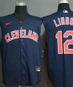 Francisco Lindor 12 2020 Mlb Blue Jersey - Robokeg