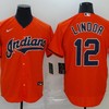 Francisco Lindor #12 2020 Mlb Orange Jersey - Robokeg