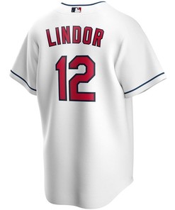 Francisco Lindor #12 2020 Mlb White Jersey A15 - Robokeg
