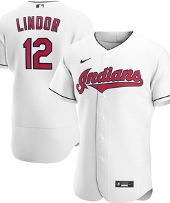 Francisco Lindor #12 2020 Mlb White Jersey A3 - Robokeg