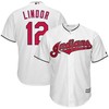 Francisco Lindor Cleveland Indians Home Big And Tall Cool Base Player Jersey - White Color - Robokeg