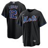 Francisco Lindor New York Mets 2022 Alternate Replica Player Jersey - Black Mlb - Robokeg