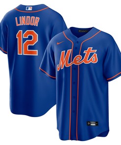 Francisco Lindor New York Mets Alternate Replica Player Jersey Royal Mlb - Robokeg