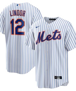 Francisco Lindor New York Mets Home Replica Player Jersey White Mlb - Robokeg