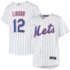 Francisco Lindor New York Mets Home Replica Player Jersey - White/royal Mlb - Robokeg