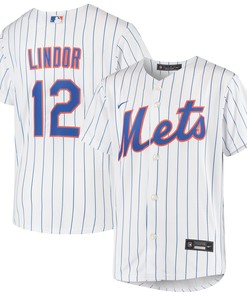 Francisco Lindor New York Mets Home Replica Player Jersey - White/royal Mlb - Robokeg