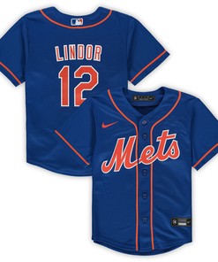 Francisco Lindor New York Mets Preschool Alternate Replica Player Jersey Royal Mlb - Robokeg