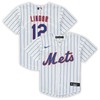 Francisco Lindor New York Mets Preschool Home Replica Player Jersey - White/royal Mlb - Robokeg