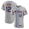 Francisco Lindor New York Mets Road Authentic Player Jersey Gray Mlb - Robokeg