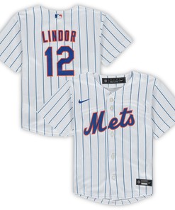 Francisco Lindor New York Mets Toddler Replica Player Jersey White Mlb - Robokeg