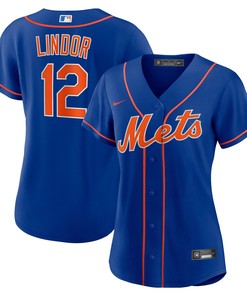 Francisco Lindor New York Mets Womens Alternate Replica Player Jersey Royal Mlb - Robokeg