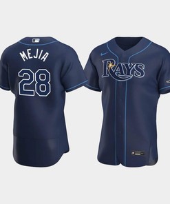 Francisco Mejia 28 Tampa Bay Rays Navy Alternate Jersey - Robokeg