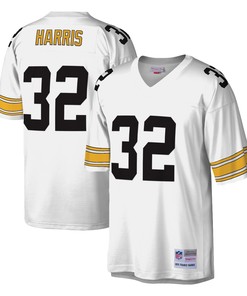 Franco Harris Pittsburgh Steelers Mitchell And Ness Legacy Replica Jersey White Nfl - Robokeg