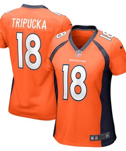Frank Tripucka Denver Broncos Womens Retired Player Jersey - Orange Nfl - Robokeg