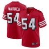 Fred Warner San Francisco 49ers Alternate Player Game Jersey - Scarlet Nfl - Robokeg