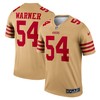 Fred Warner San Francisco 49ers Inverted Legend Jersey - Gold Nfl - Robokeg