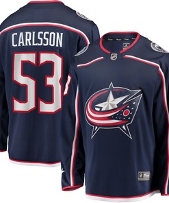 Gabriel Carlsson Columbus Blue Jackets Fanatics Branded Home Breakaway Player Jersey - Navy Nhl - Robokeg