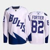 Gabriel Fortier Lightning 2022 Stadium Series White Primegreen Jersey, Men Jersey - Robokeg
