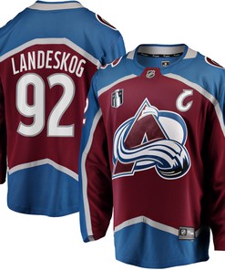 Gabriel Landeskog Colorado Avalanche Fanatics Branded Home 2022 Stanley Cup Final Breakaway Player Jersey - Burgundy Nhl - Robokeg