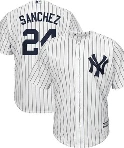 Gary Sanchez New York Yankees Big And Tall Home Cool Base Player Jersey - White Navy - Robokeg