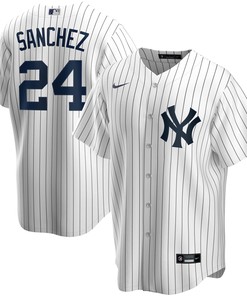 Gary Sanchez New York Yankees Home Replica Player Jersey - White Mlb - Robokeg