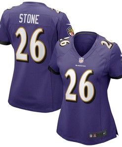Geno Stone Baltimore Ravens Womens Game Jersey - Purple Nfl - Robokeg