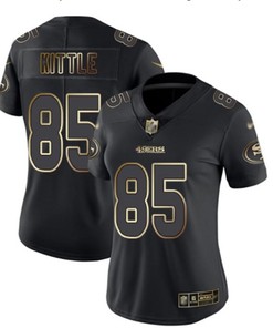 Geogre Kitlle #85 San Francisco 49ers Nfl Explosion Legendary Gold Black Jersey - Robokeg
