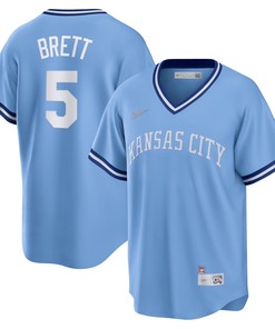 George Brett Kansas City Royals Road Cooperstown Collection Player Jersey - Light Blue Mlb - Robokeg