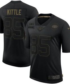 George Kittle San Francisco 49ers 2020 Salute To Service Limited Jersey - Black - Robokeg