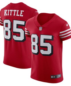 George Kittle San Francisco 49ers Alternate Vapor Elite Jersey Scarlet Nfl - Robokeg