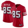 George Kittle San Francisco 49ers Alternate Vapor Limited Player Jersey Red Nfl - Robokeg