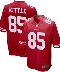 George Kittle San Francisco 49ers Game Player Jersey - Scarlet Nfl - Robokeg