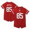 George Kittle San Francisco 49ers Infant Romper Game Jersey - Scarlet Nfl - Robokeg