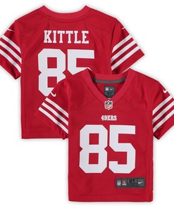 George Kittle San Francisco 49ers Toddler Game Jersey - Scarlet Nfl - Robokeg