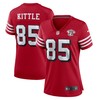 George Kittle San Francisco 49ers Womens 75th Anniversary Alternate Game Jersey Scarlet Nfl - Robokeg