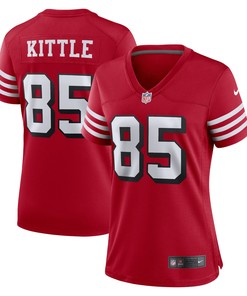 George Kittle San Francisco 49ers Womens Alternate Player Game Jersey - Red Nfl - Robokeg