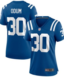 George Odum Indianapolis Colts Womens Game Jersey - Royal Nfl - Robokeg