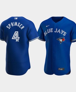 George Springer 4 Toronto Blue Jays Royal Alternate Jersey - Robokeg