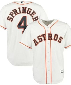 George Springer Houston Astros Official Cool Base Player Jersey - White - Robokeg