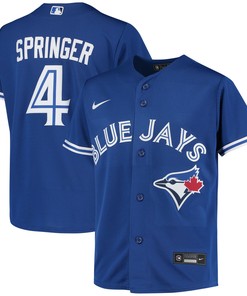 George Springer Toronto Blue Jays Alternate Replica Player Jersey - Royal Mlb - Robokeg
