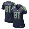 Gerald Everett Seattle Seahawks Womens Game Jersey - College Navy Nfl - Robokeg