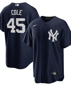 Gerrit Cole 45 New York Yankees Alternate Men Jersey - Navy - Robokeg